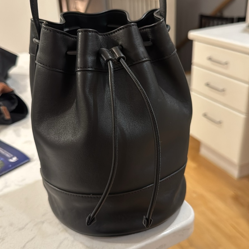 JENNI KAYNE Mini Leather Drawstring Bag